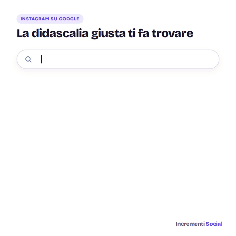 Animazione: una ricerca su Google per un servizio in città mostra tra i risultati un post Instagram di un'attività locale